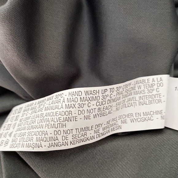 Zara Cold Shoulder Metallic Grey Bohemian Dress Size Large NWT - Picture 12 of 13